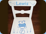 hand painted chair