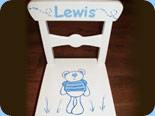 hand painted chair