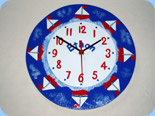 hand decorated clocks